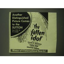 1949 The Fallen Idol Movie Ad - Another distinguished picture comes
