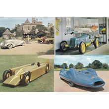 Donald Campbell Bluebird F1 Romulus Daimler 4x Racing Car Postcard s