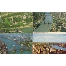 London Tower Bridge 4x Aerial Postcard s