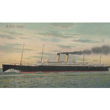 RMS Celtic White Star Lines Vintage Ship Postcard