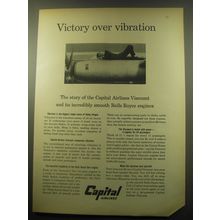 1959 Capital Airlines Ad - Victory over vibration