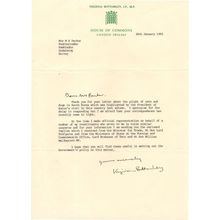 Virginia Bottomley MP President South Korea 1989 Animal Rights Hand Signed Lette