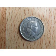 Switzerland 1967 10 Rappen Coin