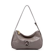 Genuine Leather Womens Handbags Ladies Purse Satchel Shoulder Bags Grey