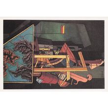 Giorgio De Chirico The Melancholy Of Departure Rare Painting Postcard