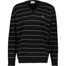LACOSTE Stripe V-Neck Jumper BNWT