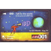S'pore Telecom IDD001 1997 S'pore TransitLink Train/Bus Card
