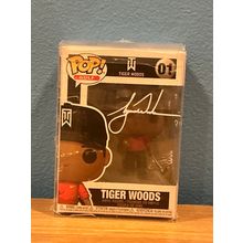 Funko Pop! Golf - Tiger Woods #01 Facsimile Laser Autographed (Box & Protector)
