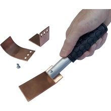 Copper Welding Spoon Welders Helper Welding Tool 3 Plate Set, Flat/Curved/Angle