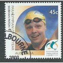 AUS 2000 45c 'PARALYMPIAN OF THE YEAR - PATON' (C.T.O) FINE USED (EBID48-291)