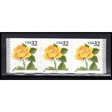 3054 32c Yellow Rose Very Fine MNH PNC 4455/3 PA3677