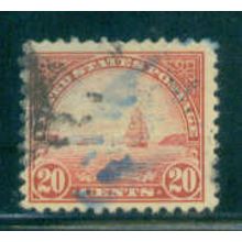 Used 567 20c Golden Gate Just Clears A16145