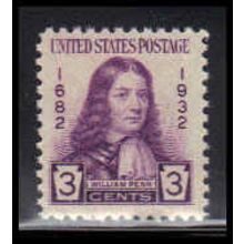 724 3c William Penn Fine MNH O3537