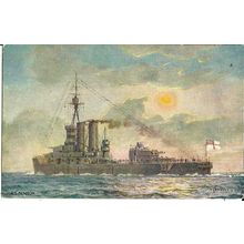 Naval HMS BENBOW Tuck Oilette Postcard (8755)