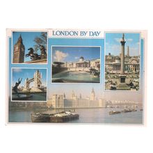 LONDON BY DAY.. multiview unused postcard by J. Arthur Dixon PLO 01515 =
