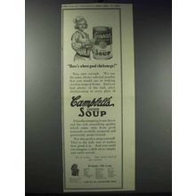 1913 Campbell's Chicken Soup Ad - Here's Where