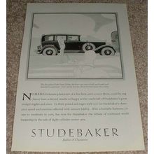 1929 Studebaker President 8 State Sedan Ad!!!