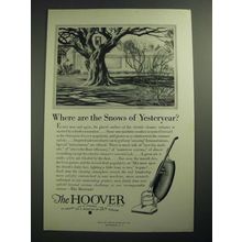 1929 Hoover Vacuum Cleaner Ad - Where are the Snows of Yesteryear?