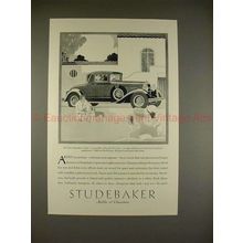 1929 Studebaker President 8 Convertible Cabriolet Ad!