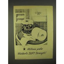 1946 Scott Tissue Waldorf Toilet Paper Ad - Millions Prefer