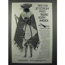 1961 Panagra Pan America Airways Ad - Economy Fares