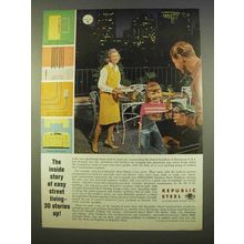 1963 Republic Steel Ad - Easy Street Living