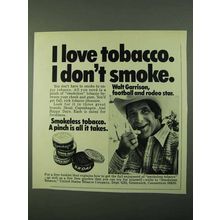 1975 Skoal Copenhagen Tobacco Ad - Walt Garrison