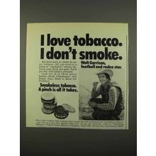 1975 Skoal & Copenhagen Tobacco Ad - Walt Garrison