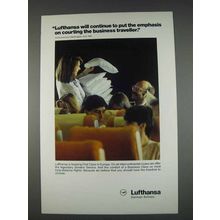 1982 Lufthansa Airlines Ad - Courting Business