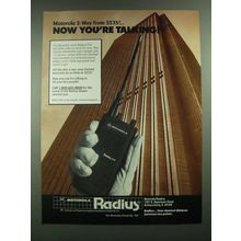 1988 Motorola Radius P10 Two-Way Radio Ad - Now You're Talking