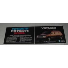 1988 Plymouth Voyager Ad - Plymouth Voyager The pride's inside