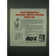 1989 Rid-X Beneficial Bacteria Additive Ad - Win the battle against septic