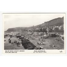 On the Beach Shanklin Pamlin Prints Reproduction Postcard