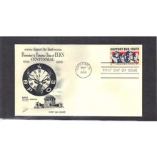 FDC Fleetwood 1342 6c Support Our Youth (Cachet-U/A) CV42773