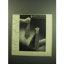 1949 Bronzini Ties Ad - Photo by John Rawlings - Two new and special Ties