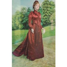Assembly Rooms Bath Victorian Satin Carriage Dress Waxwork Somerset Old Postcard