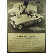 1954 Austin-Healey, Somerset Sedan & Convertible Cars Ad - Jackie Cooper