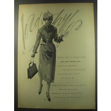 1956 Lord & Taylor Lortay Suit Ad - Summer plans, in progress now