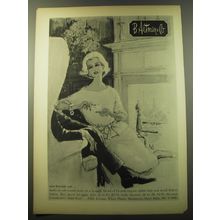 1960 B. Altman & Co Fashion Ad - Our fireside cat