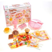 Birthday Cake 75pcs Pretend Play Food Toy Set (Pink)