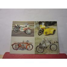 multiview, MOTOR CYCLE GALLERY, BEAULIEU MOTOR MUSEUM unused postcard =