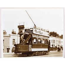 Bath Tramways Tram Sepia Photograph 10" x 8", 1938 Newton Street