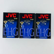 JVC TC-30 EHG 30-Minute VHS-C Blank Tapes (3-Pack) Extra High Grade Video NEW