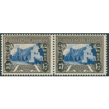 South Africa 1948 10s blue & blackish brown Official SGO27 unused pair
