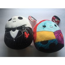 New Disney Nightmare Before Christmas Jack & Sally 8'' Squishmallows Plushies