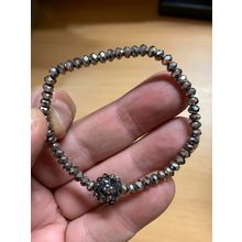 VINTAGE MOTHER OF PEARL TYPE BEAD STRETCHABLE BRACELET 4.55 GRAMS (P3)