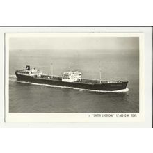 Texaco SS CALTEX LIVERPOOL Company Postcard