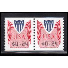 CVP32 24c Shield Very Fine MNH Pair PA4977