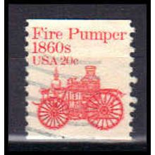 Used 1908 20c Fire Pumper Fine W0968