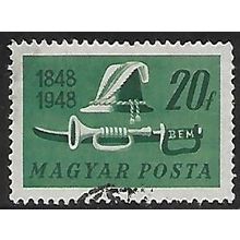 Mi 1003: 20 f. green Centenary of the 1848 Revolution, wmk. XI A2